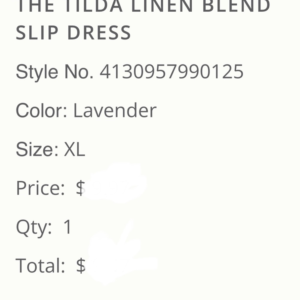 THE TILDA LINEN BLEND SLIP DRESS  NWT - Picture 2 of 4